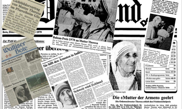 Die Schweizer Zeitungsberichte über Mutter Theresa